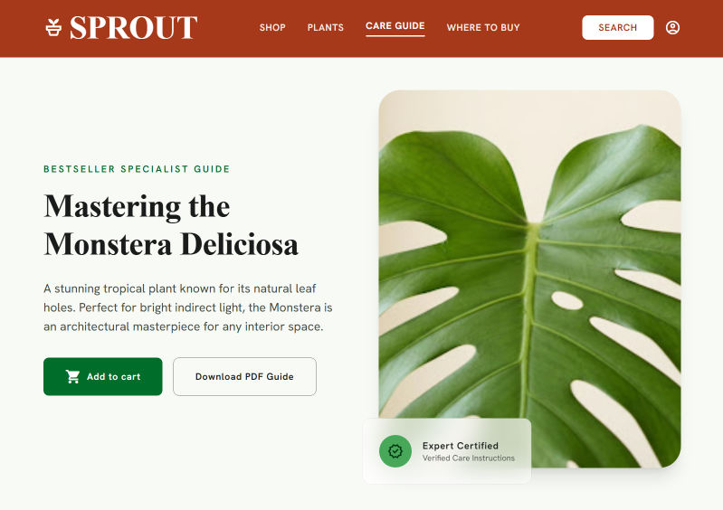 Sprout Desktop Home